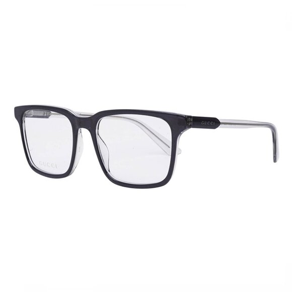 NEW GUCCI SQUARE EYEGLASSES GUCCI GG1120OA 002 GREY CLEAR EYEWEAR - Picture 1 of 3